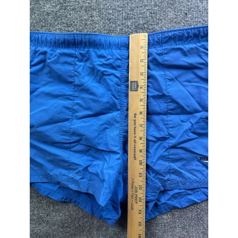 Polo Sport Swim Trunks Mens Size Medium Blue Vintage Nylon Mesh Lined Shorts